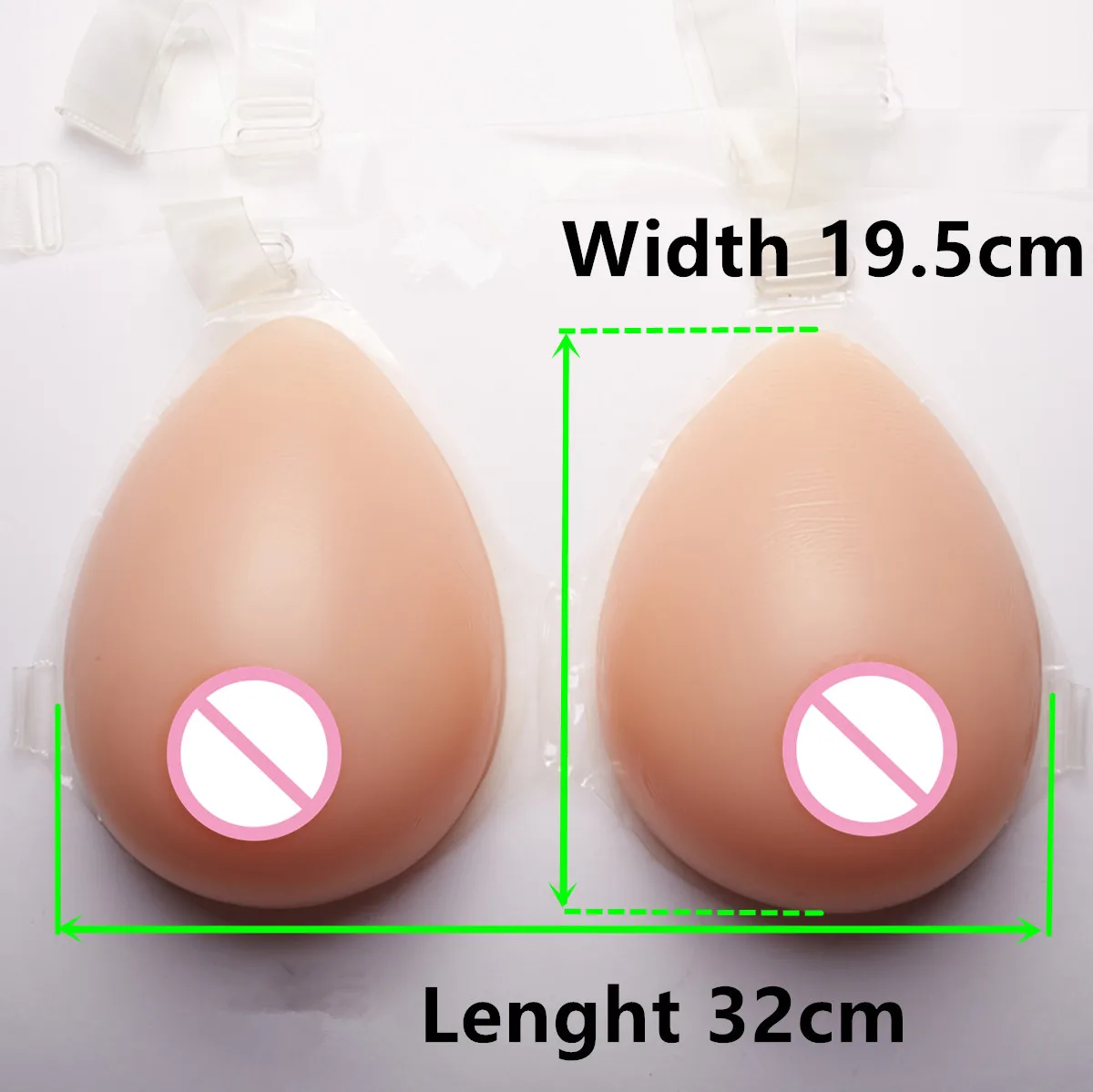 

Artificial Breast Fake Breast 2000g/pair Conjoined Breast Boobs Crossdresser Drag Queen Real Breast Forms