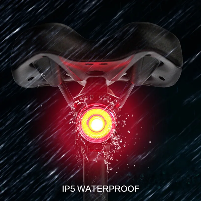 Top Start/Stop Brake Sensing IPx5 Waterproof LED Charging Cycling Taillight Long Time Lamp Bicycle Flashlight Bike Rear Light 7 Top Start/Stop Brake Sensing IPx5 Waterproof LED Charging Cycling Taillight Long Time Lamp Bicycle Flashlight Bike Rear Light 7