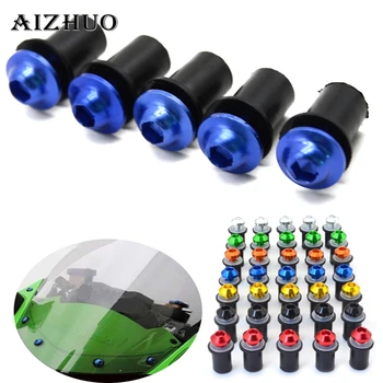 

5pcs 6mm Universal Windscreen Windshield Bolts Screw For SUZUKI GSX-S750 GSX-S GSX 650F 750 1000 1250 1400