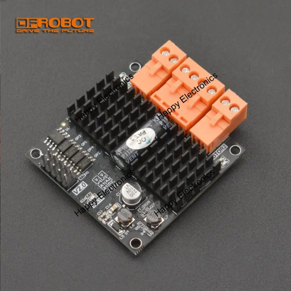 DFRobot Dual-Channel DC Motor Driver 37V 12A Compatible with arduino ...