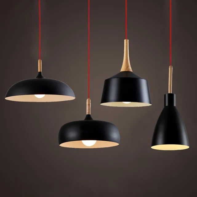 modern pendant light nordic style suspension luminaire hanging lamp vintage pendant lamp rustic wood light aluminium - Hanging Lamp modern pendant light nordic style suspension luminaire hanging lamp vintage pendant lamp rustic wood light aluminium - Hanging Lamp