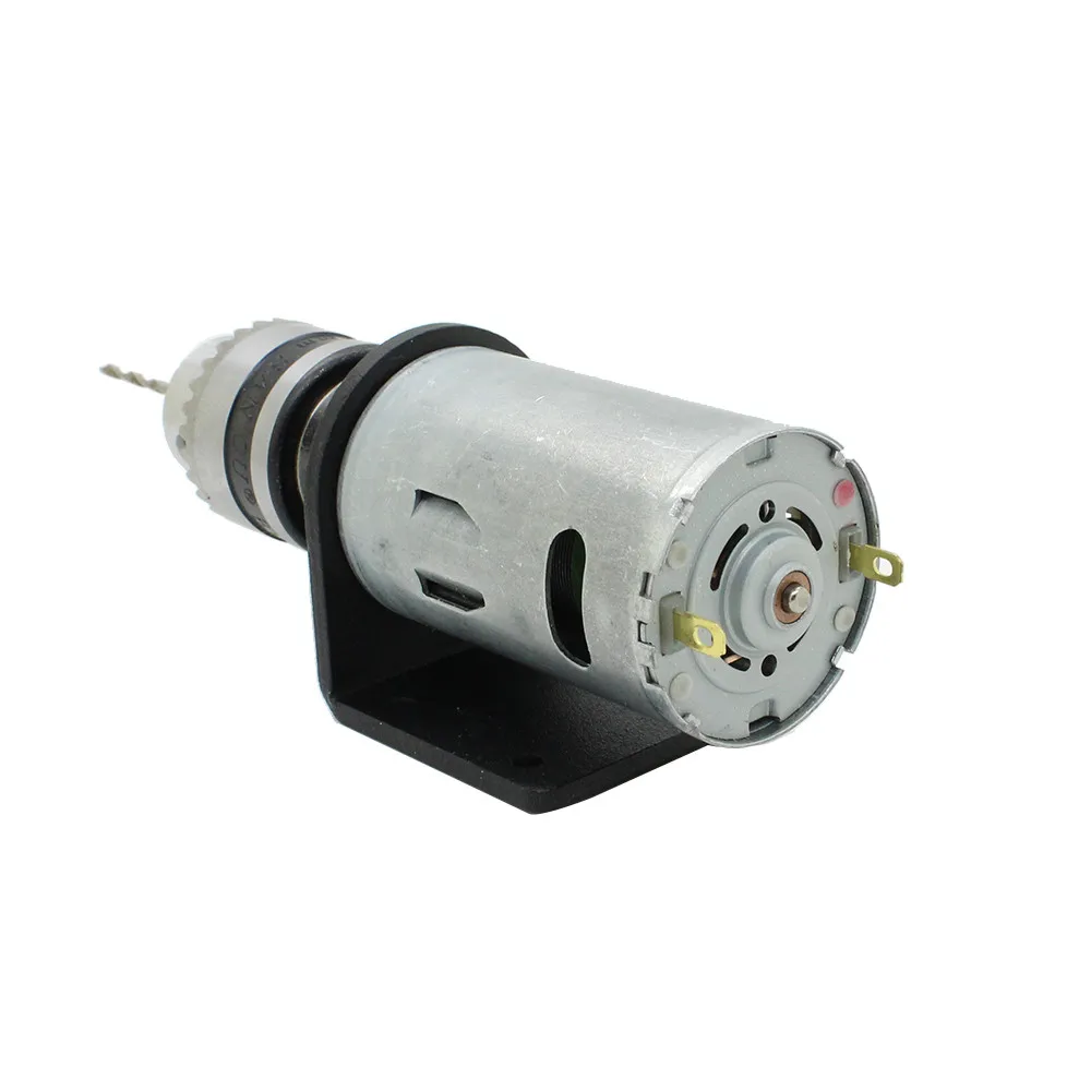 Mini Hand Drill DIY Lathe Press 555 Motor w/ 1/8