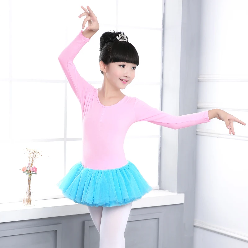 Wholesale Children Contrast Color Dance Tutu Dress Kids Girls Ballet Dance Tutu Soft Tulle