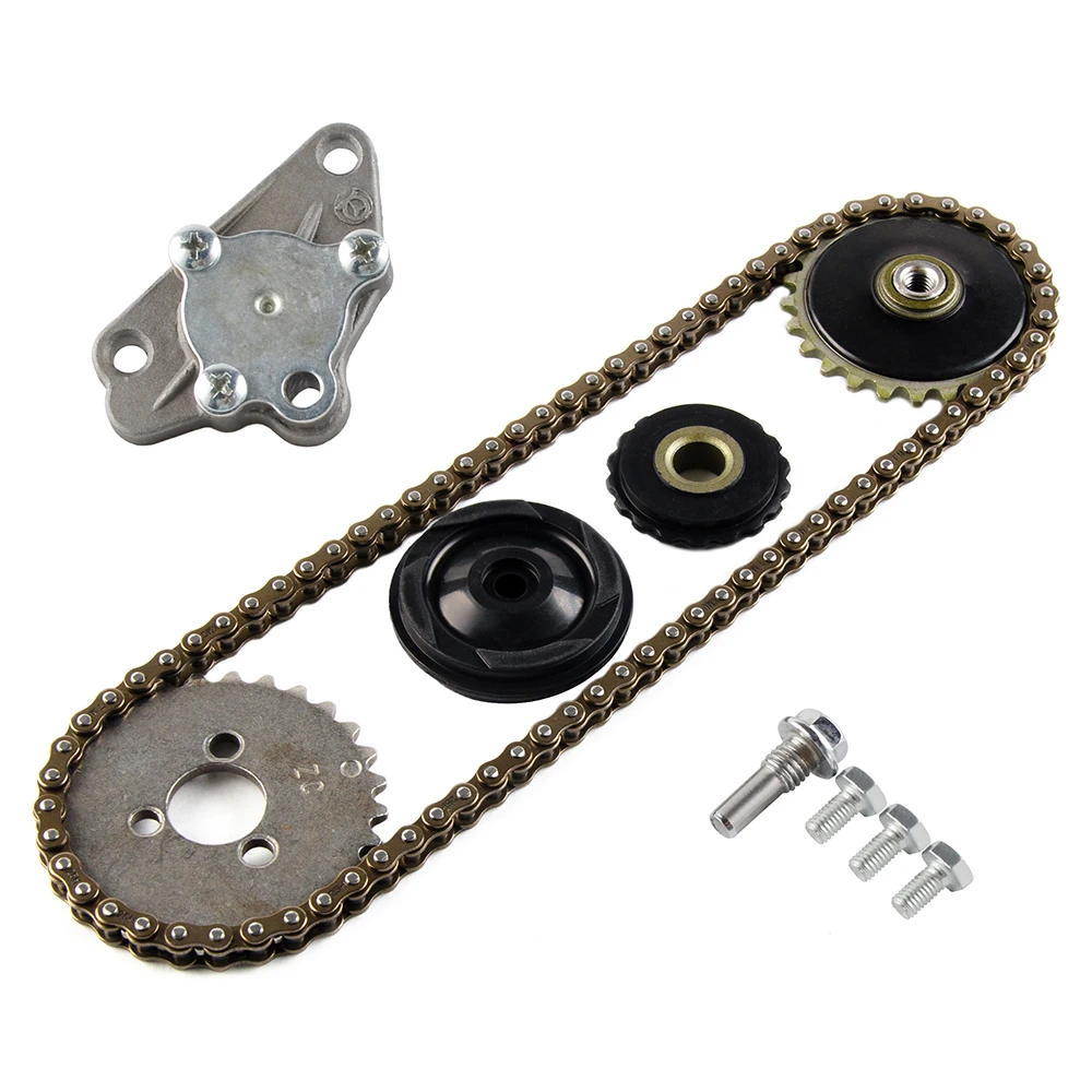 NICECNC 1Set 82 link Cam Chain Roller Sprocket Oil Pump Gear and Tensioner For Honda Z50 CRF50 C70 CT70 CL70 SL70 XL70 CRF70 S65 scootor chain roller pulley tensioner wheel guide dirt bike go kart motorcycle