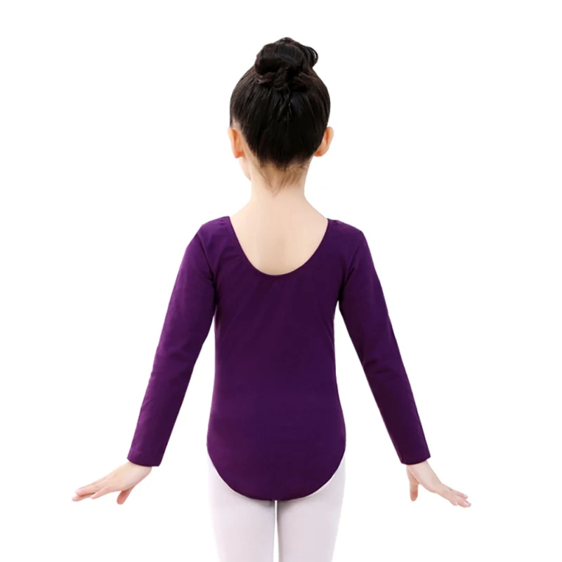 Детская гимнастика, танцы практика одежда с длинными рукавами цельнокроеное платье для девочек хлопок экспертизы национального Танцы