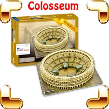 Подарок на год Римский Колизей 3D головоломки Arena головоломки истории модель здания Спортивной арене DIY constrution коллекция древняя игрушки