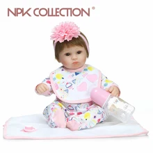 Npkколлекционная Реалистичная кукла boneca reborn baby, Реалистичная силиконовая кукла для детей, Горячая игра, игрушки для детей, рождественский подарок, популярный