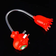 2 шт. E27 круглые светодиодные лампы с выключателем ночник три Вилки свет розетка настенная светодиодная Энергосберегающая лампочка выдвижной абажур