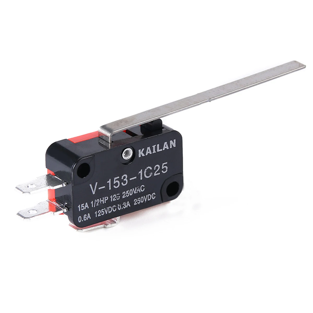 

10pcs V-153-1C25 Limit Switch Long Straight Hinge Lever Type SPDT Micro Switch For Electric Instrument Measuring Appliance