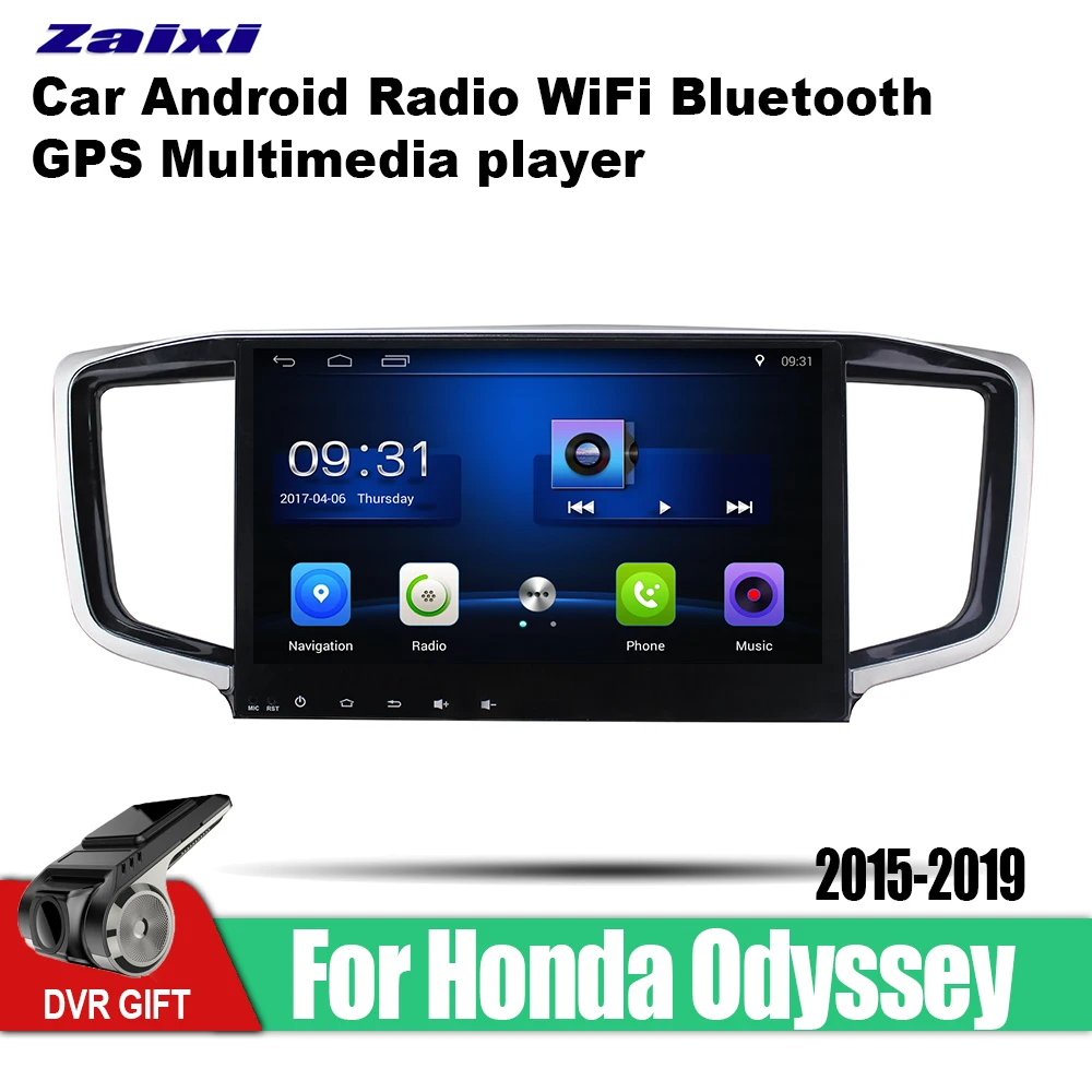 

ZaiXi 2 Din Car Multimedia Player Android Radio For Honda Odyssey 2015~2019 GPS Navi Navigation Map Auto audio bluetooth stereo