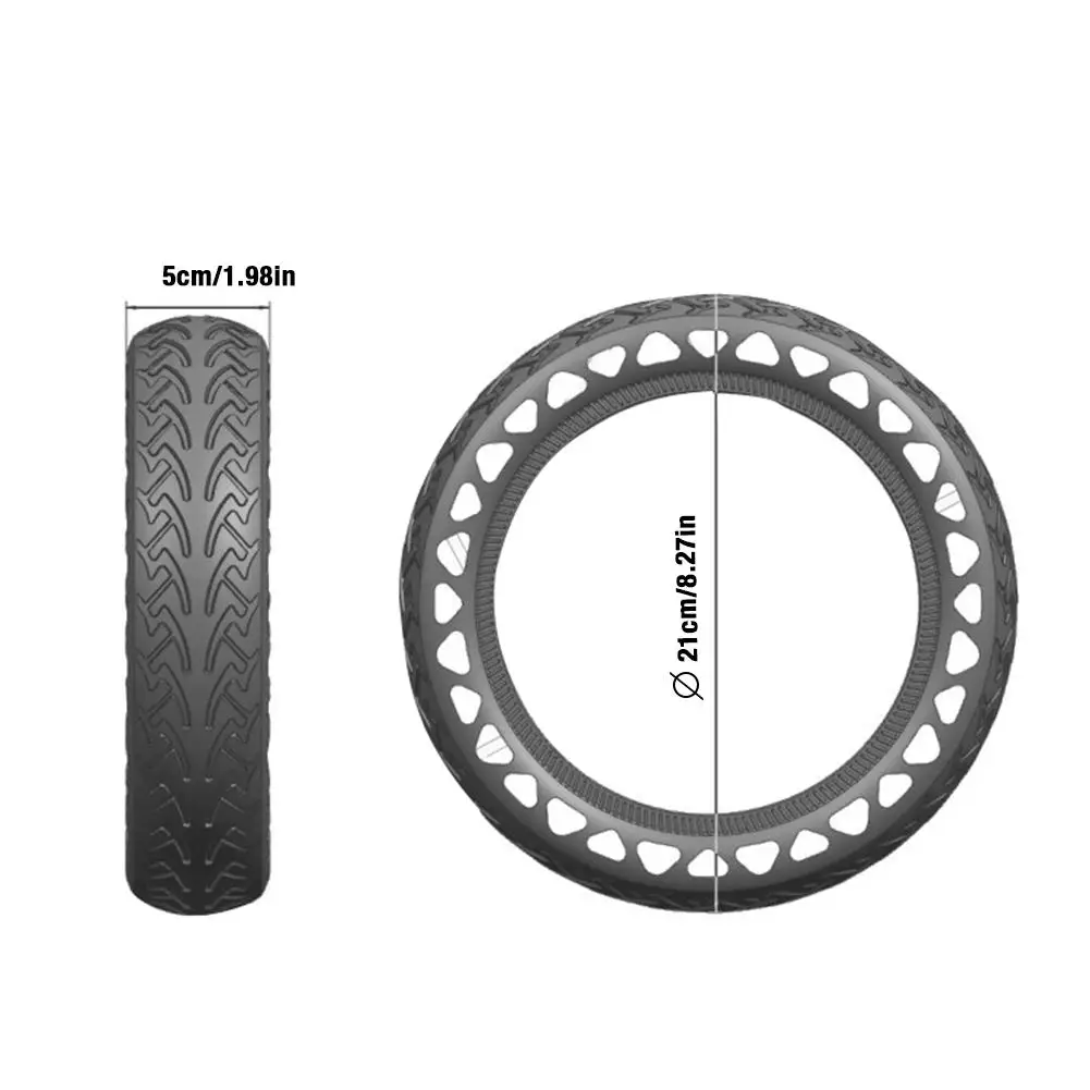 Высококачественные прочные твердые шины бескамерные просверленные скутер замена шины для Xiaomi Mi M365 электрический скутер 8,5 дюйма