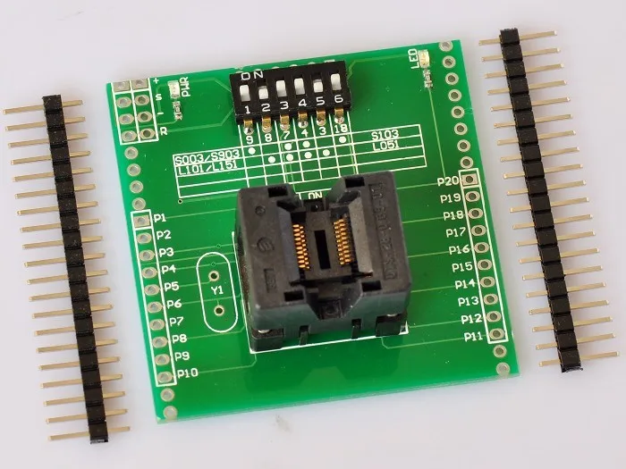 Бесплатная доставка STM8S/STM8L форума программист/скачать/испытательный блок/TSSOP20 блок/IC