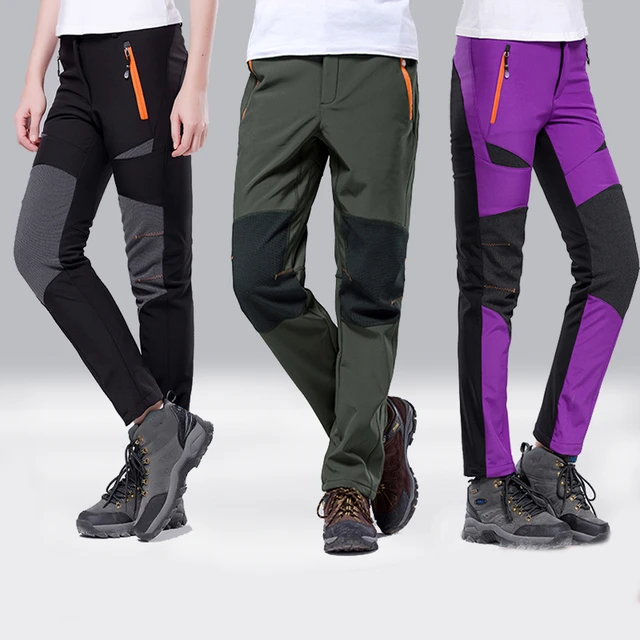 Winter Women Hiking Pants Outdoor Softshell  Softshell Pants Women Plus  Size - Women - Aliexpress