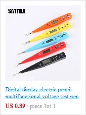 Мини-тестовая ручка, портативная плоская отвертка, электрический инструмент, вспомогательный светильник, устройство, отвертка, ручные инструменты, светодиодный, напряжение