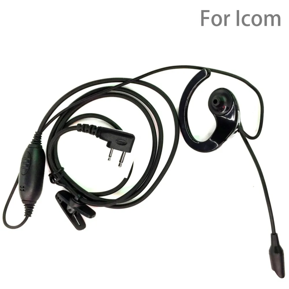 

Ear Hook Earphone Earpiece Headset With Microphone For Two Way Radio for ICOM IC-V8 IC-V80 IC-V80E IC-V82 IC-V85 IC-F4026 Walkie