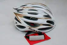 New Rubar Bicycle ROAD CYCLING MOUNTAIN BIKE MTB Safety Helmet Small Medium 250G 54-58cm 27 holes GOLD/White for Adults unisex