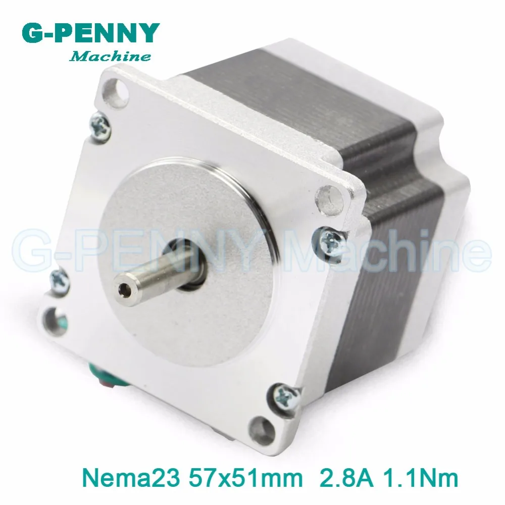 

NEMA 23 CNC stepper motor 57X51mm 2.8A 1.1N.m stepping motor 157Oz-in for CNC Router engraving milling machine for 3D printer