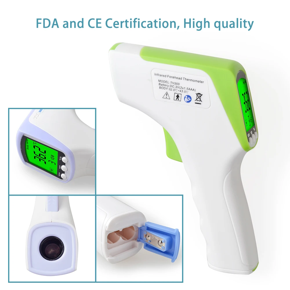 ENVN Детский термометр, цифровой термометр для измерения температуры тела, измерение температуры, лоб, Бесконтактный инфракрасный ЖК-термометр для детей и взрослых