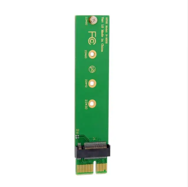 NGFF M key NVME AHCI SSD для PCI E 3 0 1x x1 Вертикальный адаптер XP941 SM951 PM951 960 EVO SSD|Компьютерные