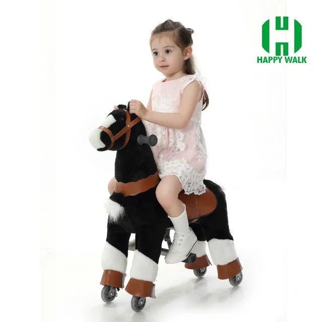 Горячая Распродажа в жизни, размер L, прогулочная лошадка, игрушечная Механическая лошадь, высокое качество, Маленький Пони для мальчиков и девочек, детский подарок на год