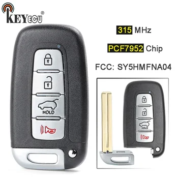 

KEYECU 315MHz PCF7952 Chip FCC: SY5HMFNA04 Smart 3+1 4 Button Remote Key Fob for Kia Sportage Soul, for Hyundai Elantra Genesis