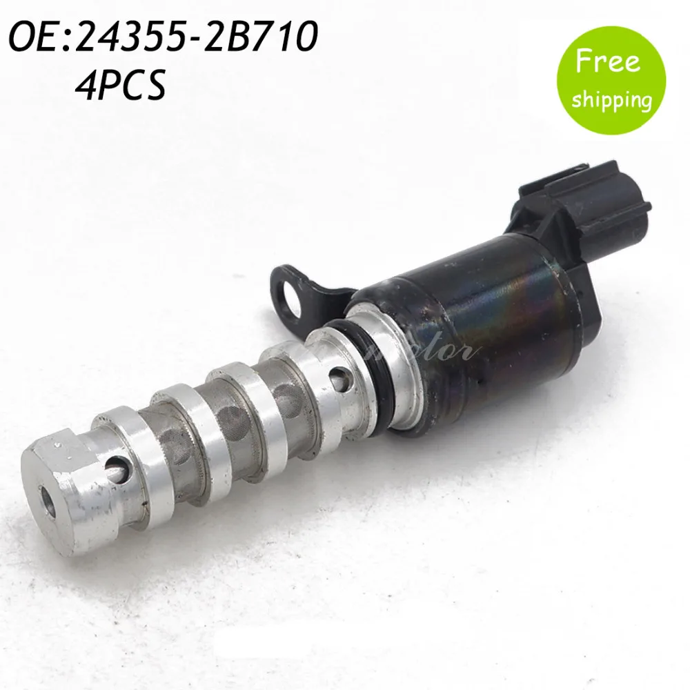 4PCS VVT Variable Timing Solenoid For Hyundai Accent Velostrer Kia Rio