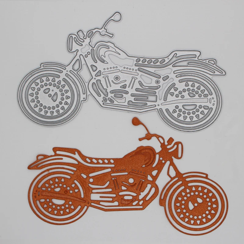

New Arrival Cool Man Motorcycle Metal Steel Cutting Dies Stencil DIY Scrapbooking Embossing Decorative Paper Card Craft 82x143mm