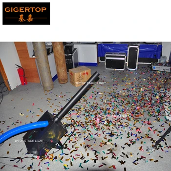 Price TIPTOP New Design 1800W Wedding/Party Mini Confetti Blower High Speed Paper Suck Fan Blower DMX512/Manual Control Plastic Pipe