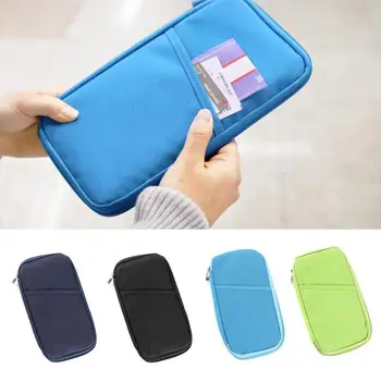 

New Portable Full Closure Zipper Travel Organiser Passport Holder Wallet Full Closure Zip Document Bag Travel passport Wallet