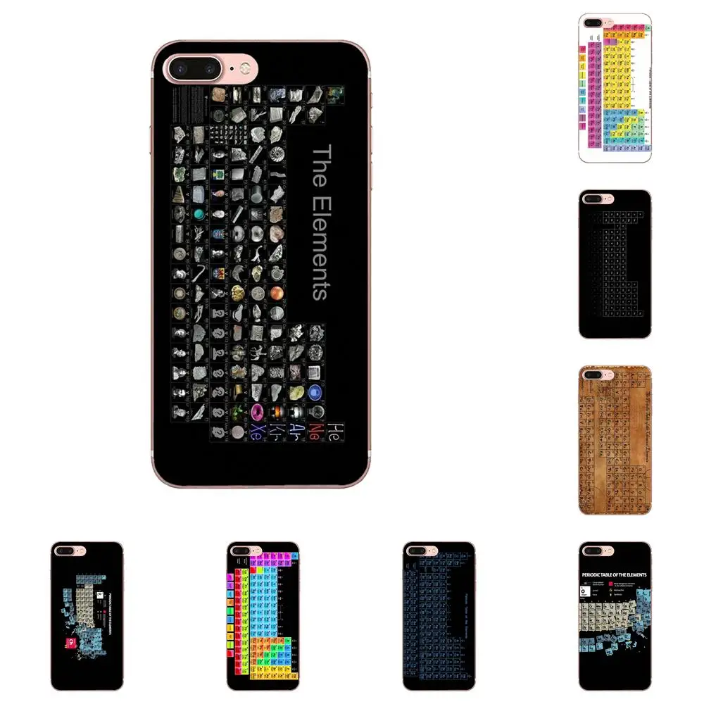

For Apple iPhone 4 4S 5 5C 5S SE 6 6S 7 8 Plus X XS Max XR Soft Cases Capa Chemical Chemistry College Periodic Tables