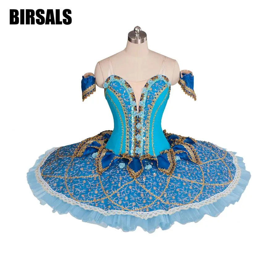 Adults Professional Ballet Tutus Blue Bird Performance Tutu Costume Raymonda Platter Pancake Ballet Tutu Skirt BT9061