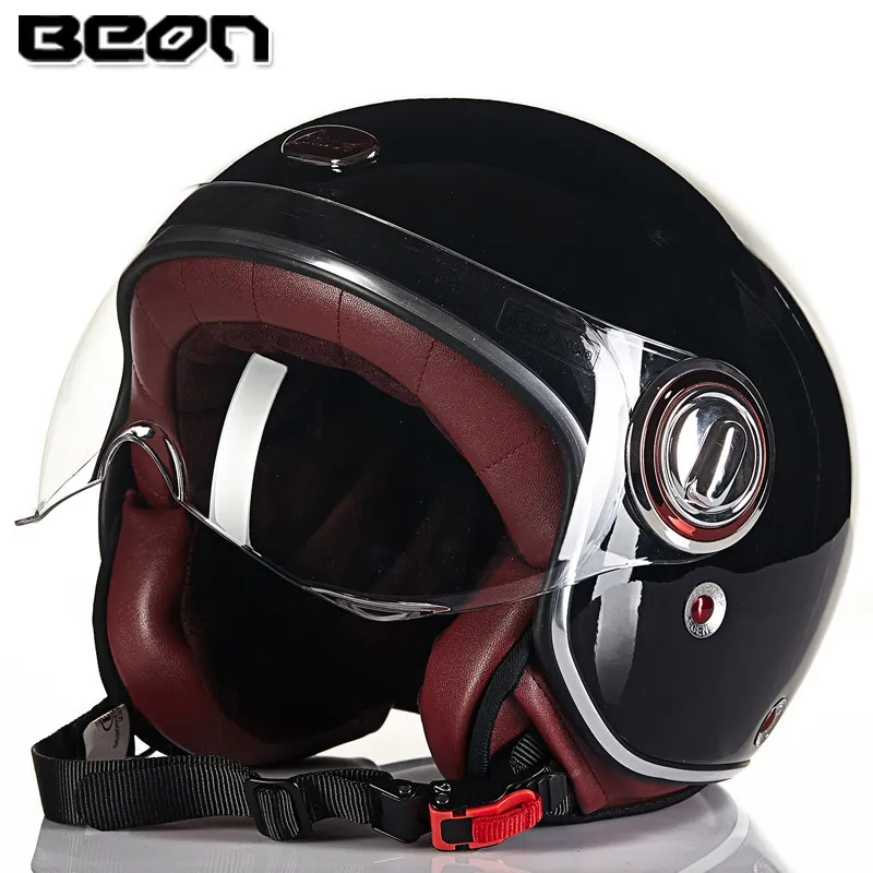 BEON мотоциклетный шлем Чоппер половина шлем винтажный шлем мото шлем Каско Capacete Мужчины Женщины скутер мотоциклетный шлем - Цвет: 5