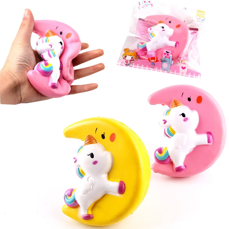 D-fantix Kawaii мягкий jumbo Единорог Луна мягкое игрушка ароматизированный медленно