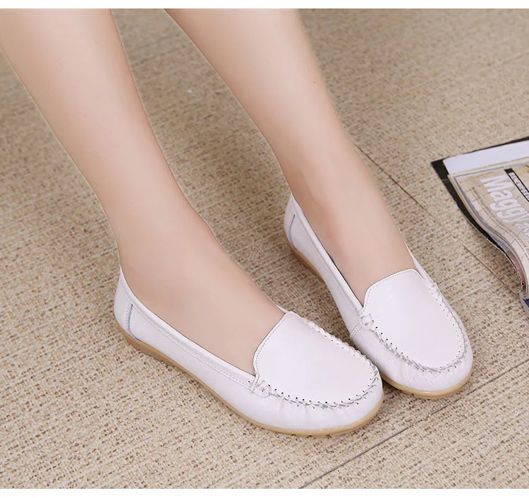 AH 168-New Arrival Cow Leather Women Loafers-27