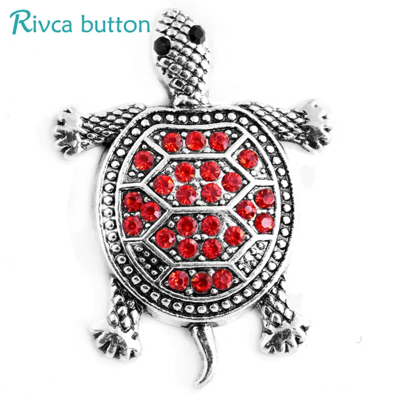 D03392 Rivca Золотая оснастка 8 цветов бриллианты 18 мм античное серебряное покрытие