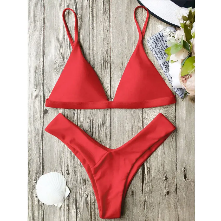 Buy 2018 Best 7 Colors Black New Bikini Set Sexy Solid