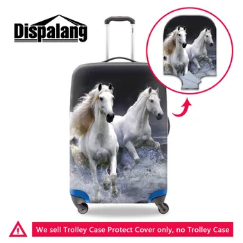 

Designer 3D Horse Print Waterproof Luggage Protective Cover Elastic Stretch Suitcase Dust Cover Apply To 18-30 inch Travel Case