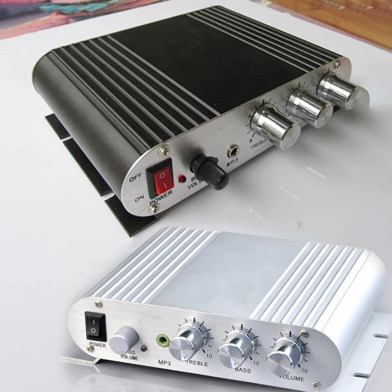 Регулируемый Аудио Адаптер Питания Каналы Мини Стерео усилители HIFI MP3 PC Автомобильный Мощный сабвуфер усилитель мощности