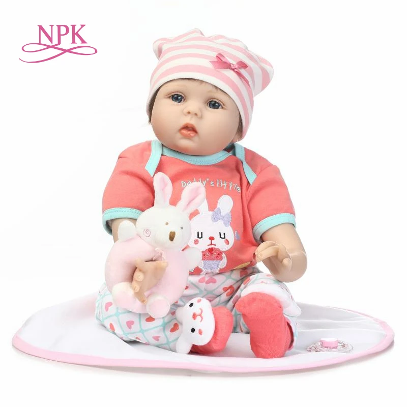 

NPK new simulation reborn baby doll soft vinyl silicone touch creative gift for children on Birthday and Christmas