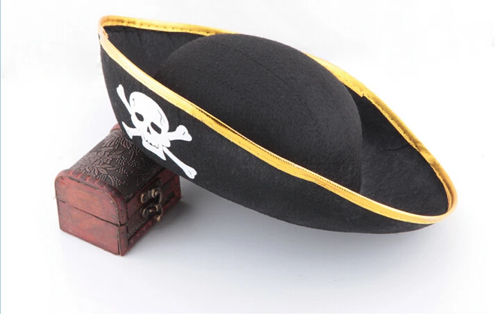 Пираты Карибского моря капитан шляпа Хэллоуин вечерние Вечеринка фетровая шляпа Косплей Пиратская шляпа для Хэллоуина