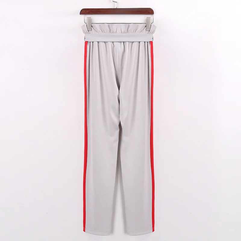 HOUZHOU High Waist Hole Trousers for Ladies Pencil Pants Women Spring 2019 Drawstring Panelled Loose Streetwear Slim Casual HOUZHOU High Waist Hole Trousers for Ladies Pencil Pants Women Spring 2019 Drawstring Panelled Loose Streetwear Slim Casual