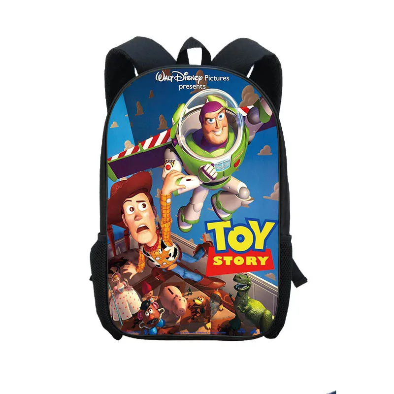 

45cm Toy Story 4 Forky Alien Buzz Lightyear Woody Backpack School Bag Figure Toys Student Study Stationary Kids Gift Bag