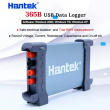 True RMS регистратор данных запись Hantek 365B с USB подключение Ток Сопротивление Емкость mesurement долгое время рекордер