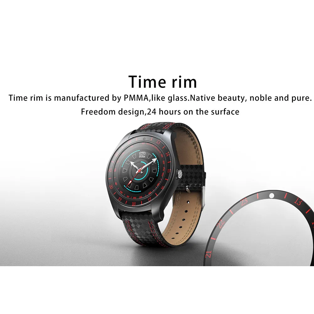 

Smart Watch Men Heart Rate Monitor Pedometer Camera Bluetooth SIM Card Sport Smartwatch for Android Phone iPhone