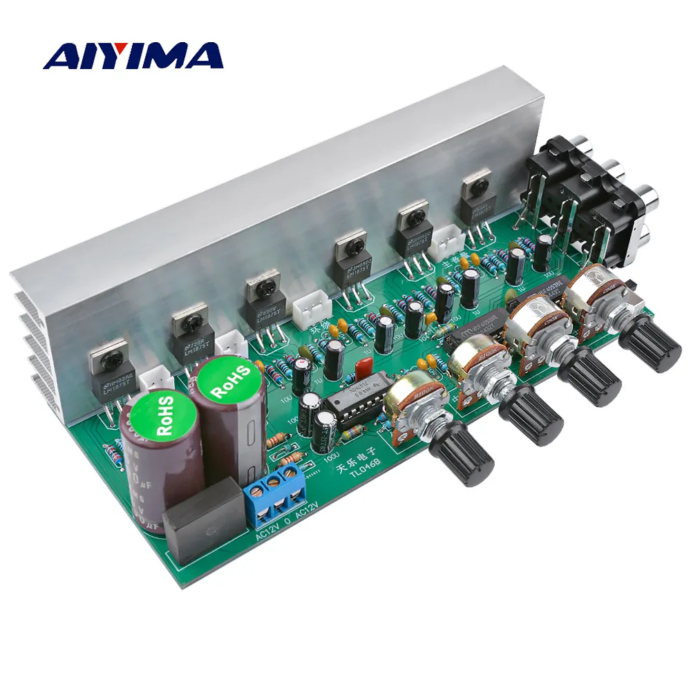 AIYIMA LM1875 5,1 канальный аудио усилитель доска сабвуфер усилители DIY звуковая система Динамик домашний кинотеатр 25 Вт* 6 супер TDA2030