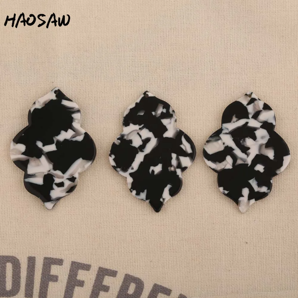 HAOSAW Choose 6 шт./лот 34*48 мм очарование уксусной кислоты/классический веер/смешанные