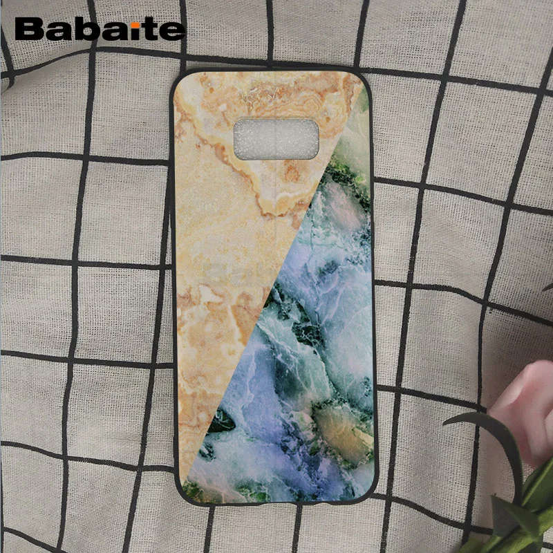 Fashion Geometric Splice Pattern Marble gold pink marble stone