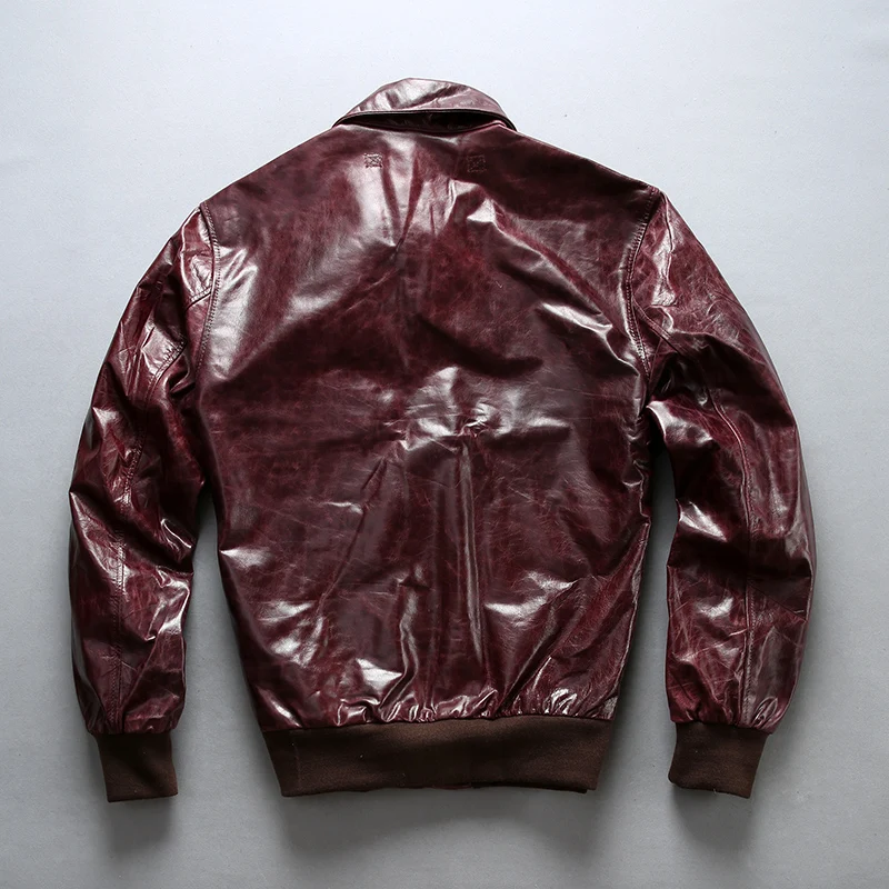 Deals A1792 Read Description! air force flight A2 pilot leather jacket genuine cow leather clothing cowhide rider jacket