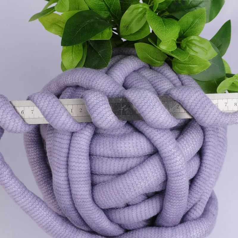 

Winter Warm big yarn blanket 1Ball Chunky Wool Yarn 500g Super Soft Bulky Arm Knitting gigantic Wool Roving Massive knitted loop