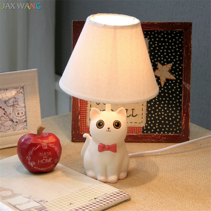 Jax Moderne Creative Fun Super Mignon Blanc Papillon Noeud De Chat Pour Chaton Enfants Chambre Lampe De Chevet Lumiere Chaude Princesse Fille Aliexpress